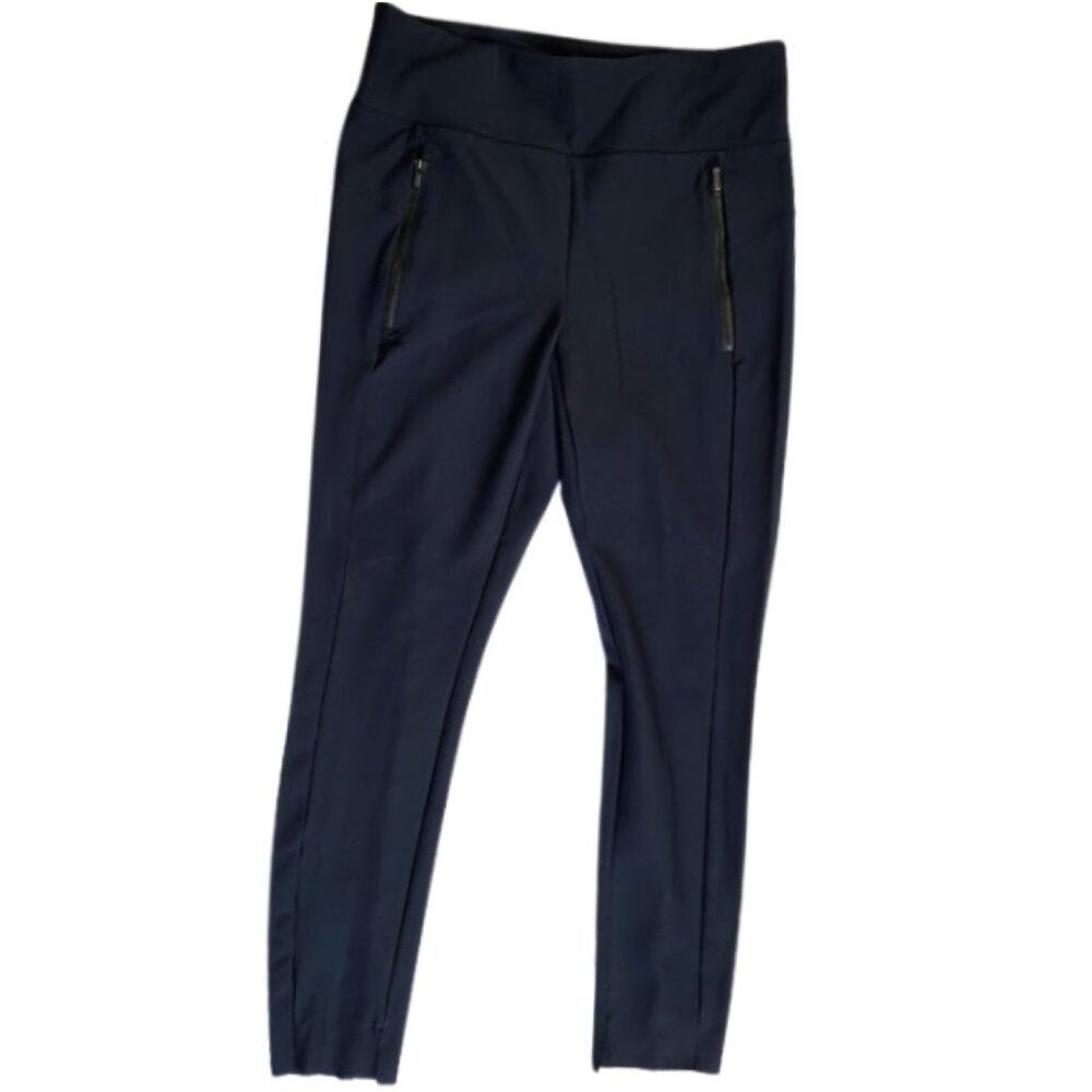 ATHLETA Black Solid Casual Zip Pocket Leggings - Women's Size M